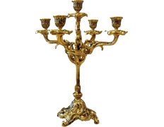 Add to Cart Bronze candlestick for five candles Bronze candlestick for five candles