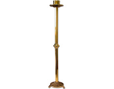 Add to Cart Standing candlestick with gold decorated base and tray Standing candlestick with gold decorated base and tray