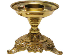Add to Cart Table candlestick with liturgical motifs on the base Table candlestick with liturgical motifs on the base
