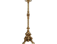 Standing candlestick in bronze with 115 cm. Tall