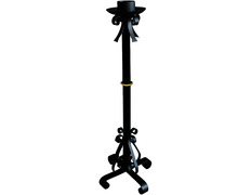 Standing candlestick made of wrought iron