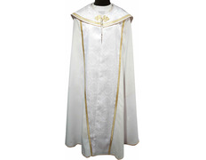 Polyester raincoat with damask stolon