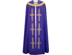 Pluvial layer of polyester in the four liturgical colors purple