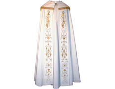 Pluvial cape with white satin lining
