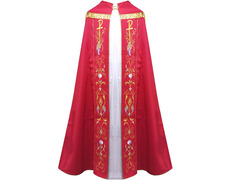 Pluvial cape with red satin lining