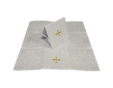 Add to Cart White Damask Chalice Veil and Corporal Folder White Damask Chalice Veil and Corporal Folder