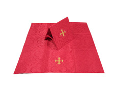 Add to Cart Red Damask Chalice Veil and Corporal Folder Red Damask Chalice Veil and Corporal Folder
