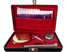 Sacraments rigid imitation leather wallet