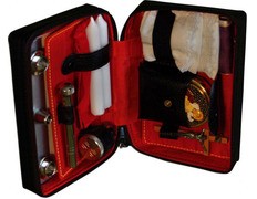 Sacraments semi-rigid zipper closure wallet