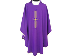 Add to Cart Chasuble with embroidered Cross | Four liturgical purple colors Chasuble with embroidered Cross | Four liturgical purple colors
