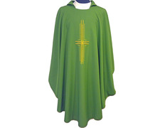 Add to Cart Chasuble with embroidered Cross | Four liturgical colors green Chasuble with embroidered Cross | Four liturgical colors green