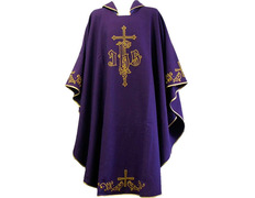 Add to Cart Polyester chasuble with embroidered Crosses purple Polyester chasuble with embroidered Crosses purple