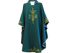 Add to Cart Polyester chasuble with embroidered Crosses green Polyester chasuble with embroidered Crosses green