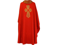 Add to Cart Wool chasuble with red silk cross Wool chasuble with red silk cross