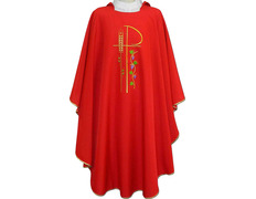 Add to Cart Polyester chasuble available in four colors red Polyester chasuble available in four colors red