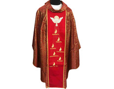 Add to Cart Chasuble of the seven gifts of the Holy Spirit Chasuble of the seven gifts of the Holy Spirit