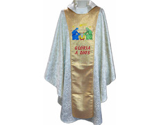Add to Cart Beige chasuble with gold stolon for Christmas Beige chasuble with gold stolon for Christmas