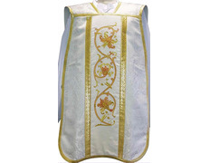 Add to Cart Roman chasuble in beige damask fabric Roman chasuble in beige damask fabric