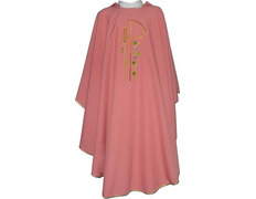 Add to Cart Pink chasuble for Advent made of polyester Pink chasuble for Advent made of polyester