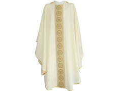 Add to Cart Polyester chasuble with golden central gallon beige Polyester chasuble with golden central gallon beige