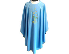 Add to Cart Embroidered chasuble | Chasuble in six blue colors Embroidered chasuble | Chasuble in six blue colors