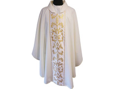 Add to Cart Chasuble with stolon with beige gold decoration Chasuble with stolon with beige gold decoration