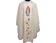 Add to Cart Embroidered Marian chasubles | Our Lady of Mt. Carmel feast beige Embroidered Marian chasubles | Our Lady of Mt. Carmel feast beige