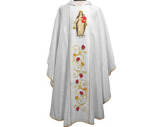 Add to Cart Embroidered Marian chasubles | Our Lady of Mt. Carmel feast white Embroidered Marian chasubles | Our Lady of Mt. Carmel feast white