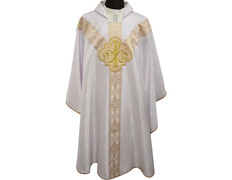 Add to Cart Chasubles for sale | Damask and velvet fabric white Chasubles for sale | Damask and velvet fabric white