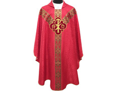 Add to Cart Chasubles for sale | Damask and velvet fabric red Chasubles for sale | Damask and velvet fabric red