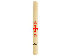 Paschal wax candle smooth with stickers | 2026