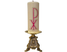 Add to Cart Altar candlestick with paraffin candle 8 cm. Altar candlestick with paraffin candle 8 cm.