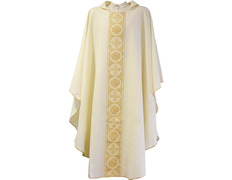 Add to Cart Chasuble in polyester with central stolon beige Chasuble in polyester with central stolon beige