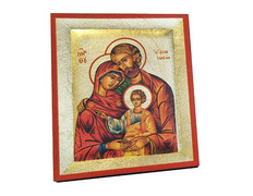 Holy Family Byzantine Icon | 13x10.5cm.