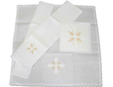 Add to Cart Altar set with white Cross and golden sparkles Altar set with white Cross and golden sparkles