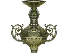 Set of two candles for golden color procession