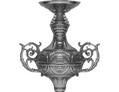 Set of two candlesticks for silver plated color plated procession
