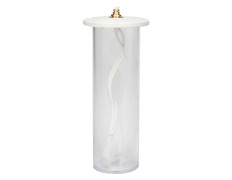 Plastic container for paraffin candle - 17 cm.