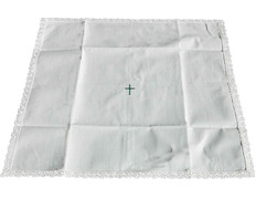 Add to Cart White corporal with embroidered cross green White corporal with embroidered cross green