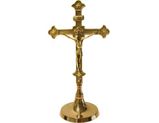 Tabletop crucifix made of bronze