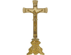 Gold metal crucifix