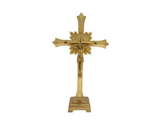 Add to Cart Gold metal table cross Gold metal table cross