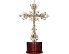 Gothic cross made of sterling silver