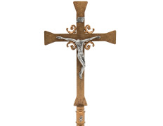 Processional Crucifix golden color plated