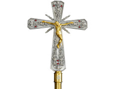 Foundry processional Cross  | 160 cm. rod