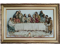 Picture of the Last Supper with relief images