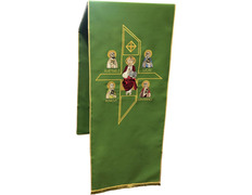 Add to Cart Altar Lectern Cloth | Byzantine Style embroidery green Altar Lectern Cloth | Byzantine Style embroidery green
