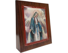 Picture of the Miraculous Virgin on a wooden wedge