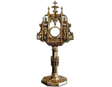 Add to Cart Bronze monstrance with three chapels Bronze monstrance with three chapels