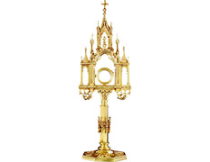 Add to Cart Gothic style bronze monstrance Gothic style bronze monstrance